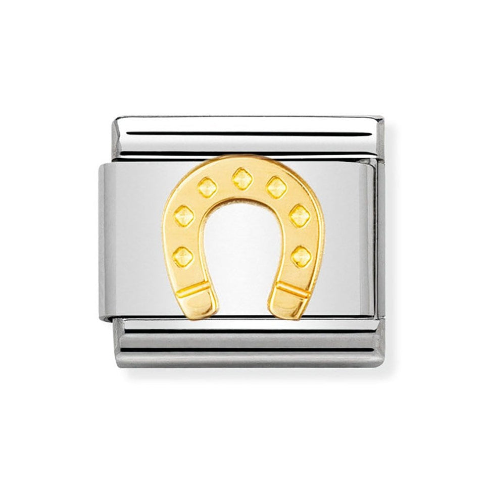 Nomination CLASSIC Gold Horseshoe Charm