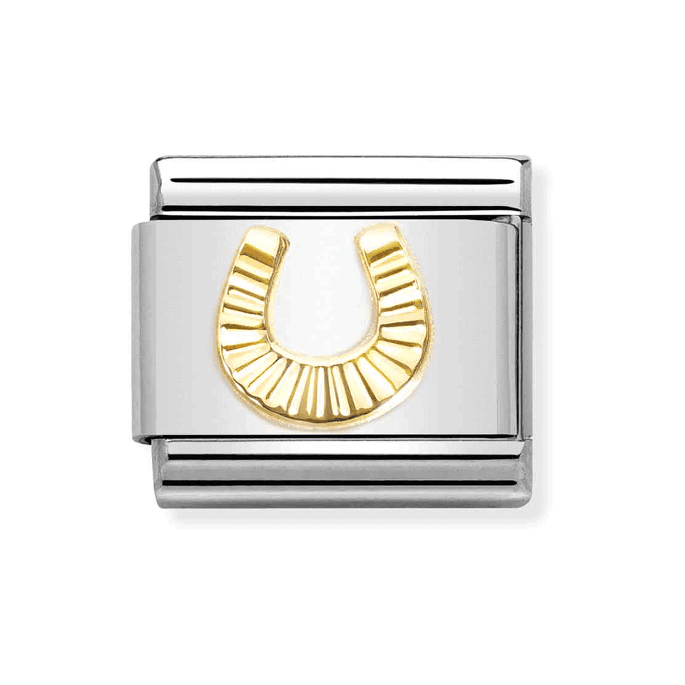Nomination CLASSIC Gold Horseshoe Charm