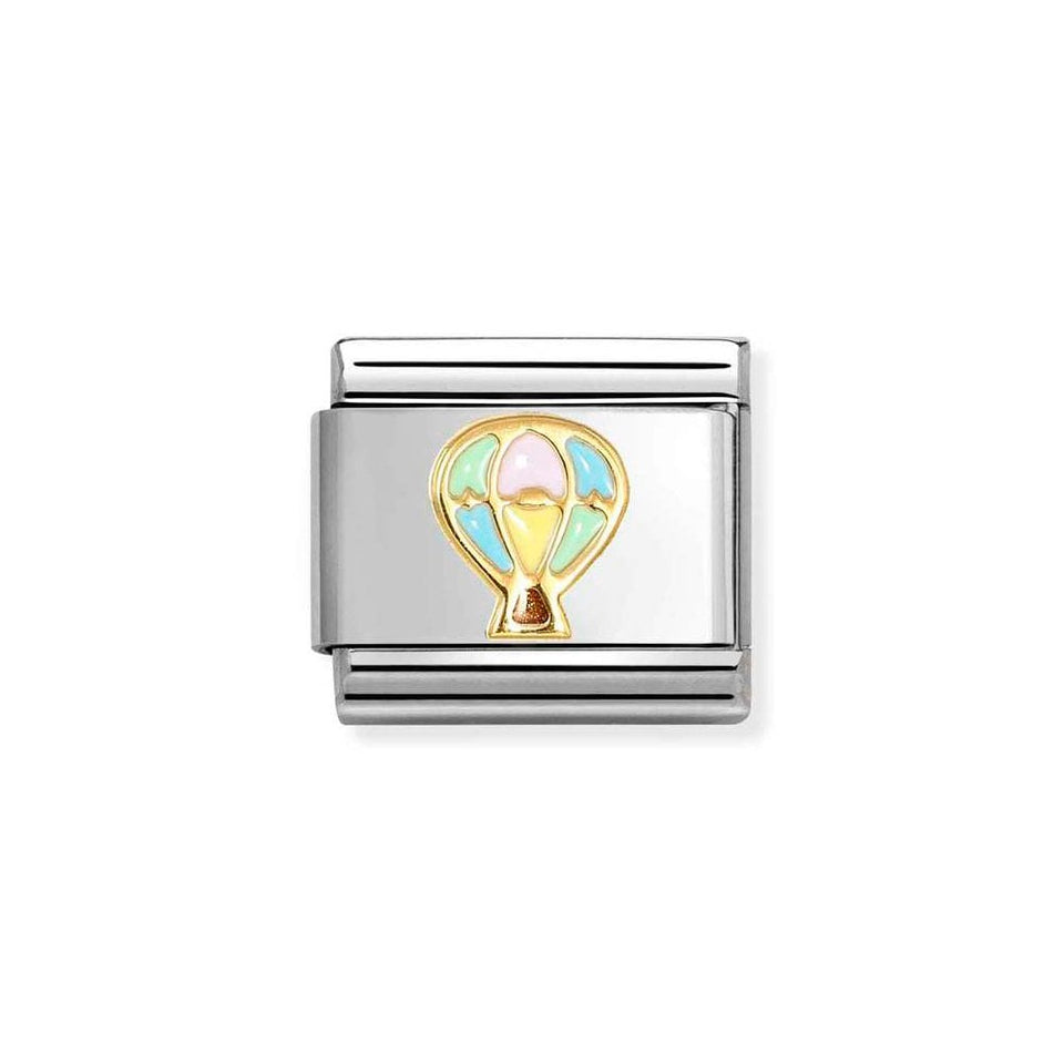 Nomination CLASSIC Gold Hot Air Balloon Charm