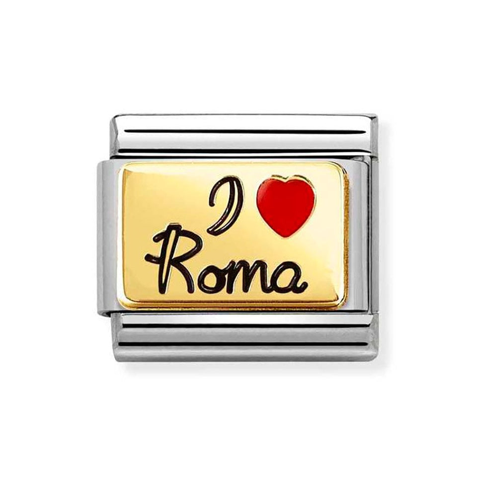 Nomination CLASSIC Gold 'I Love Roma' Charm
