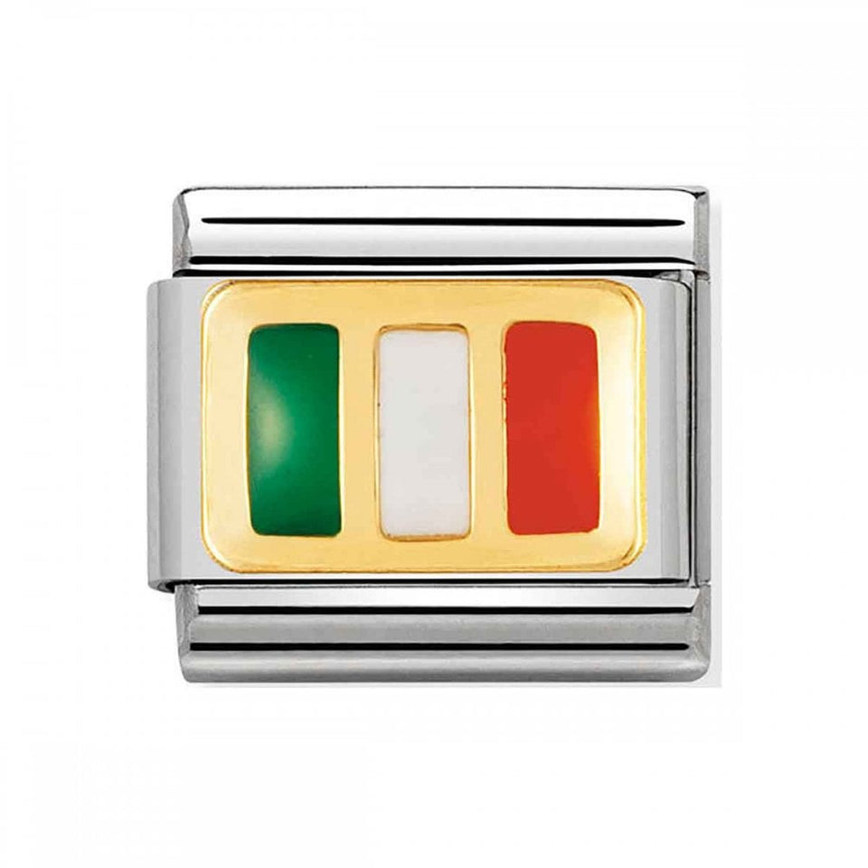 Nomination CLASSIC Gold Ireland Flag Charm
