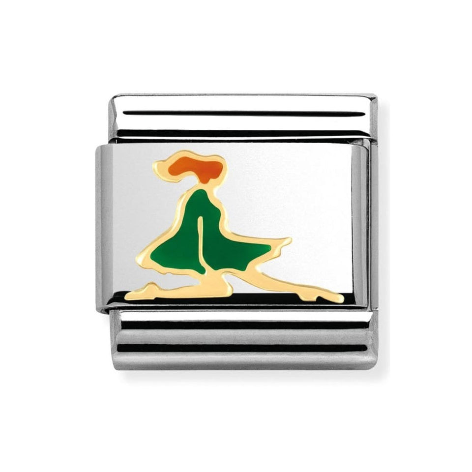 Nomination CLASSIC Gold Irish Dancer Charm