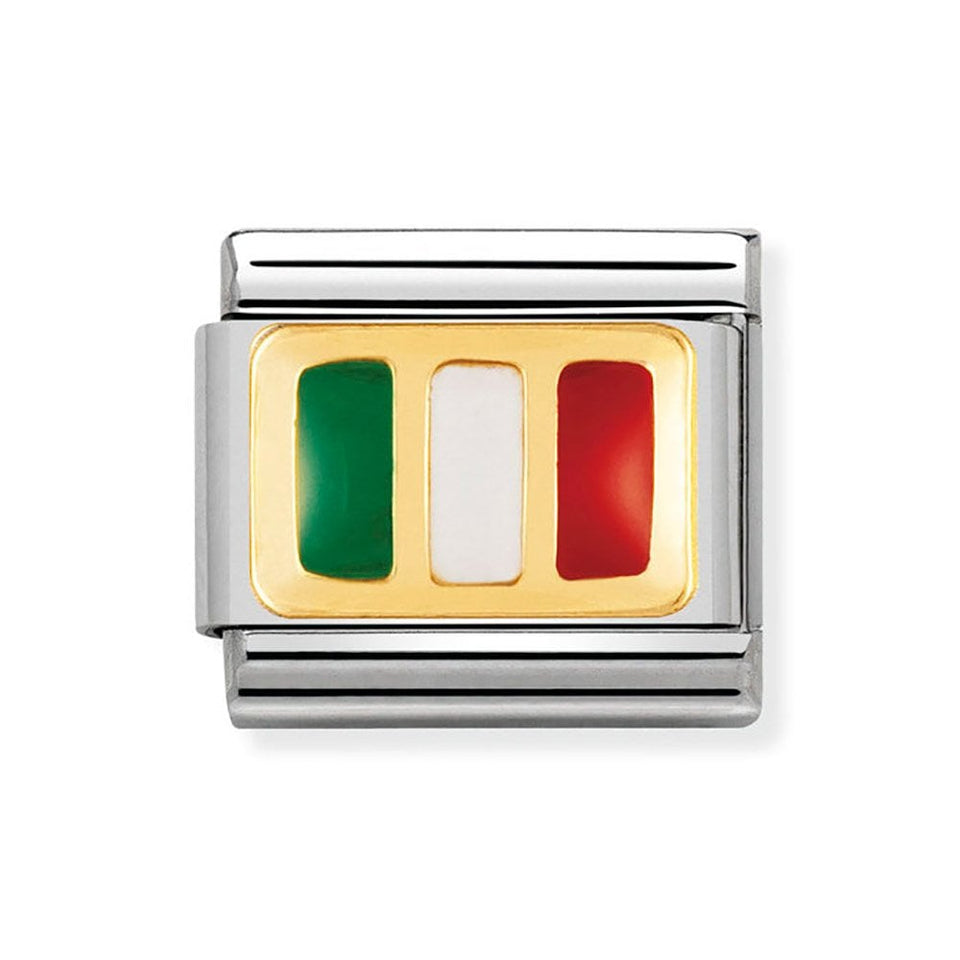 Nomination CLASSIC Gold Italy Flag Charm