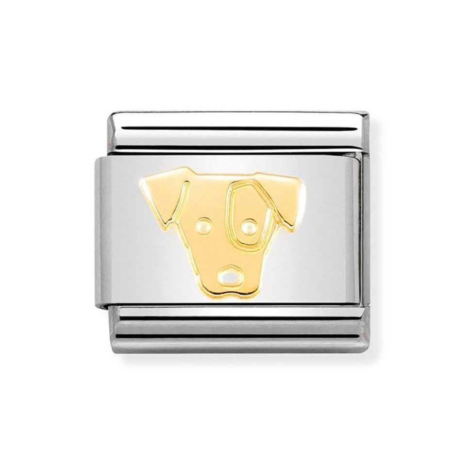Nomination CLASSIC Gold Jack Russell Charm