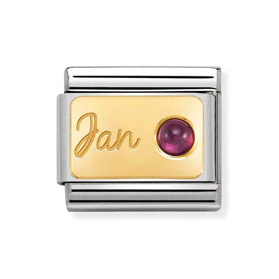 Nomination CLASSIC Gold January Birthstone Charm (Garnet)