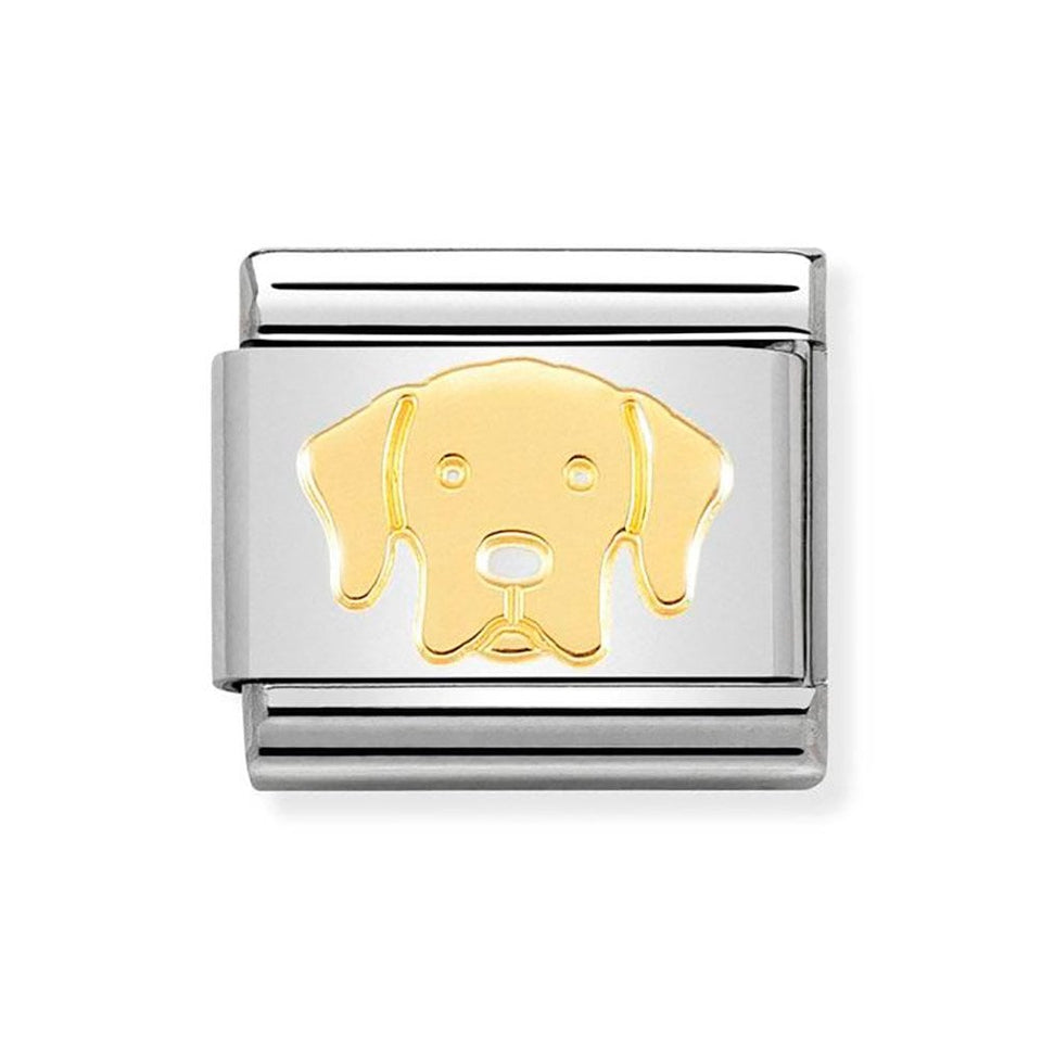 Nomination CLASSIC Gold Labrador Charm
