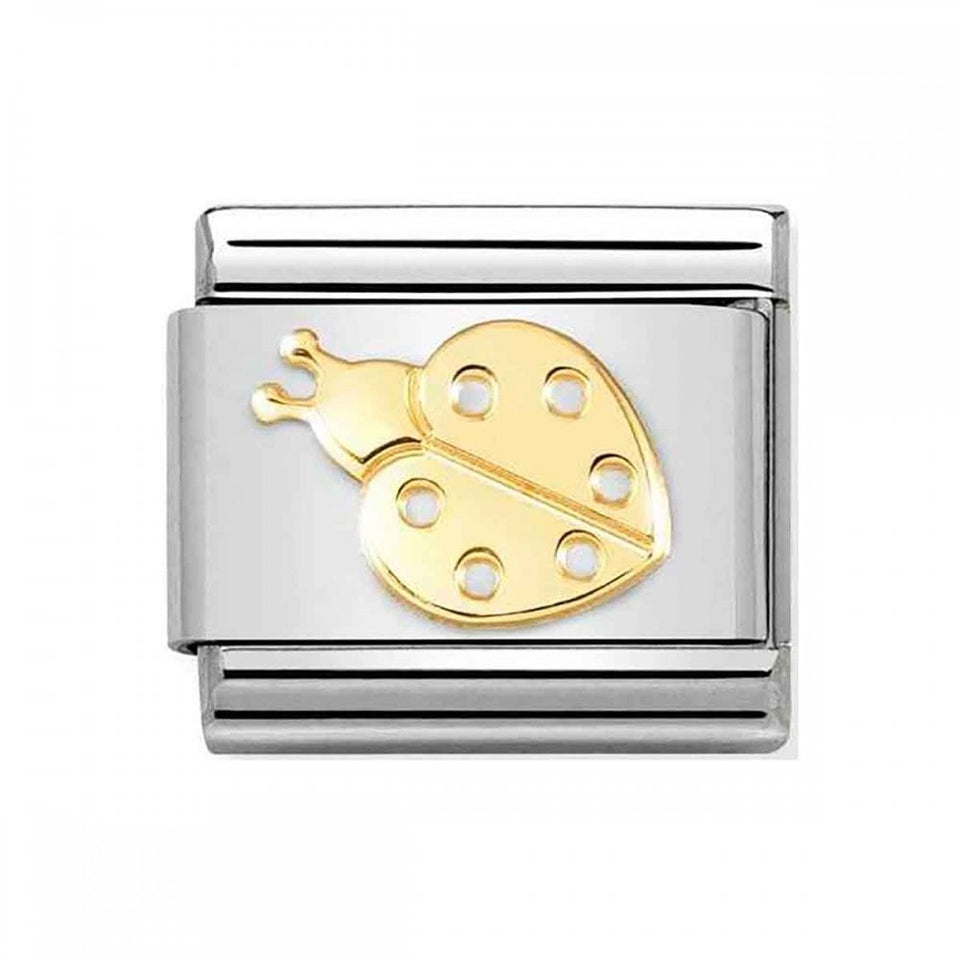 Nomination CLASSIC Gold Ladybug Charm