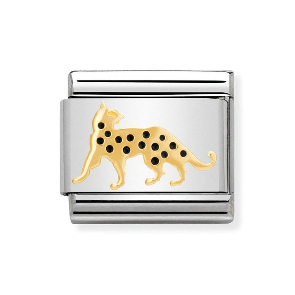 Nomination CLASSIC Gold Leopard Charm