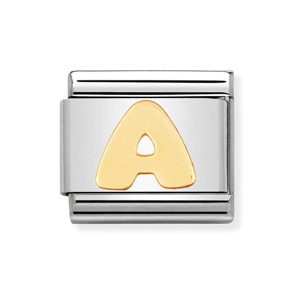 Nomination CLASSIC Gold Letter 'A' Charm