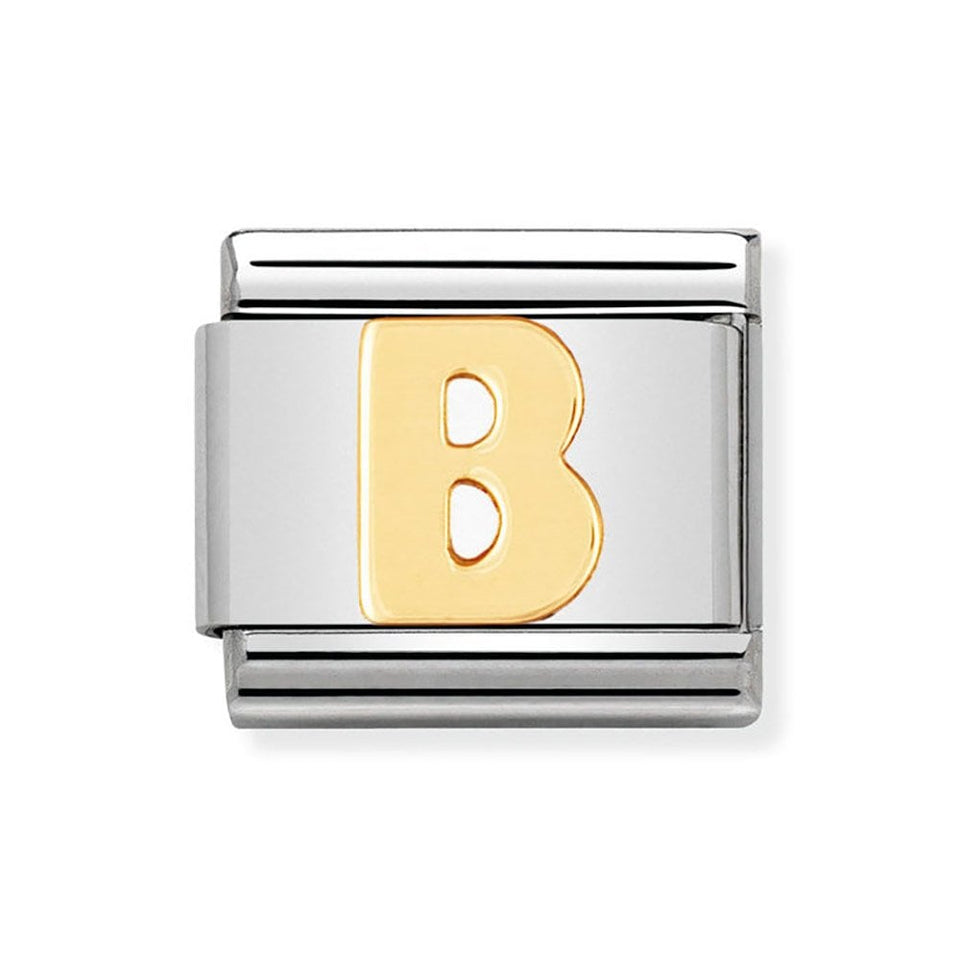 Nomination CLASSIC Gold Letter 'B' Charm