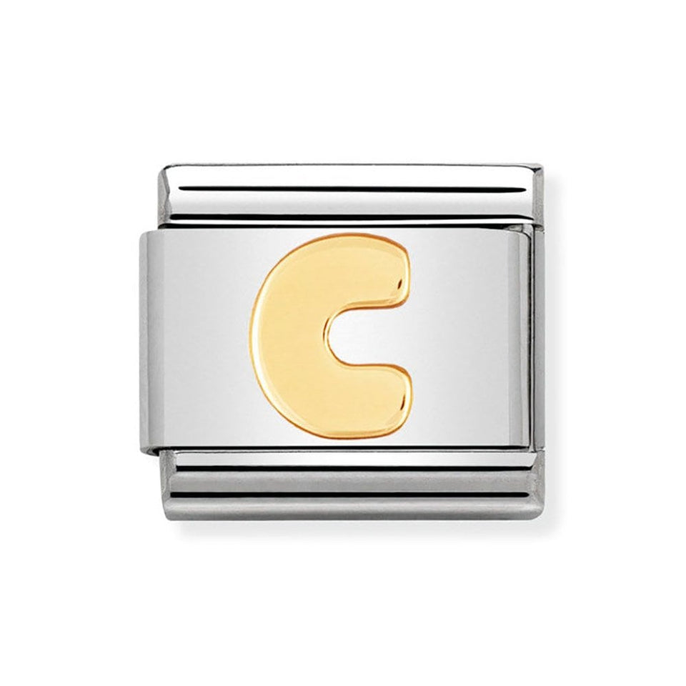 Nomination CLASSIC Gold Letter 'C' Charm