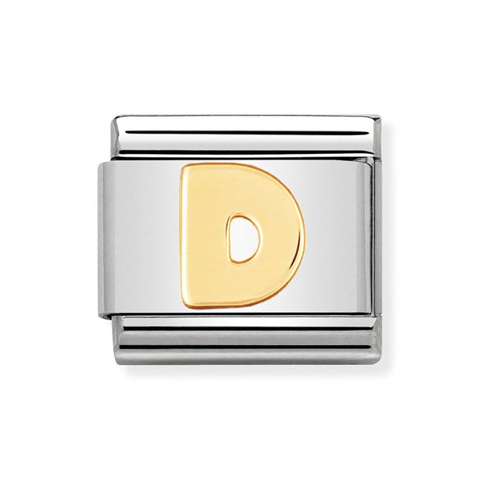 Nomination CLASSIC Gold Letter 'D' Charm