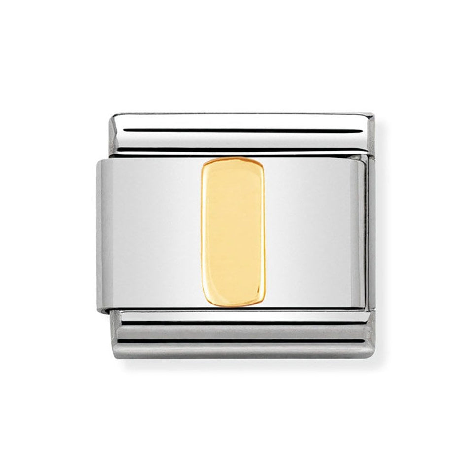 Nomination CLASSIC Gold Letter 'I' Charm