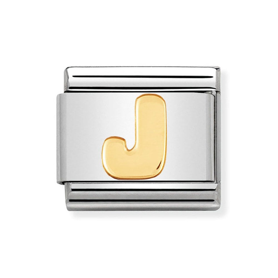 Nomination CLASSIC Gold Letter 'J' Charm
