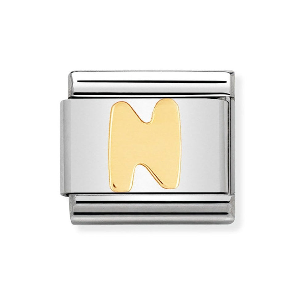 Nomination CLASSIC Gold Letter 'N' Charm