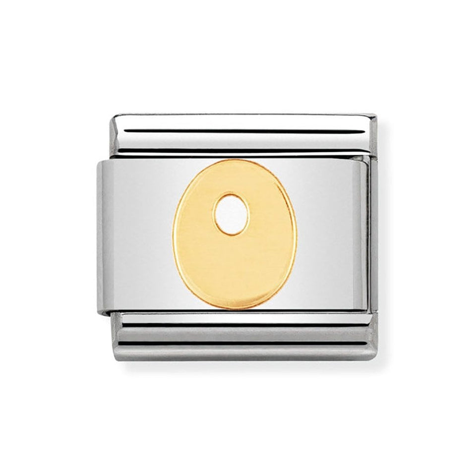 Nomination CLASSIC Gold Letter 'O' Charm