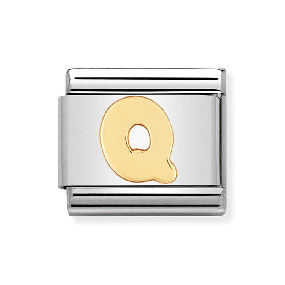 Nomination CLASSIC Gold Letter 'Q' Charm