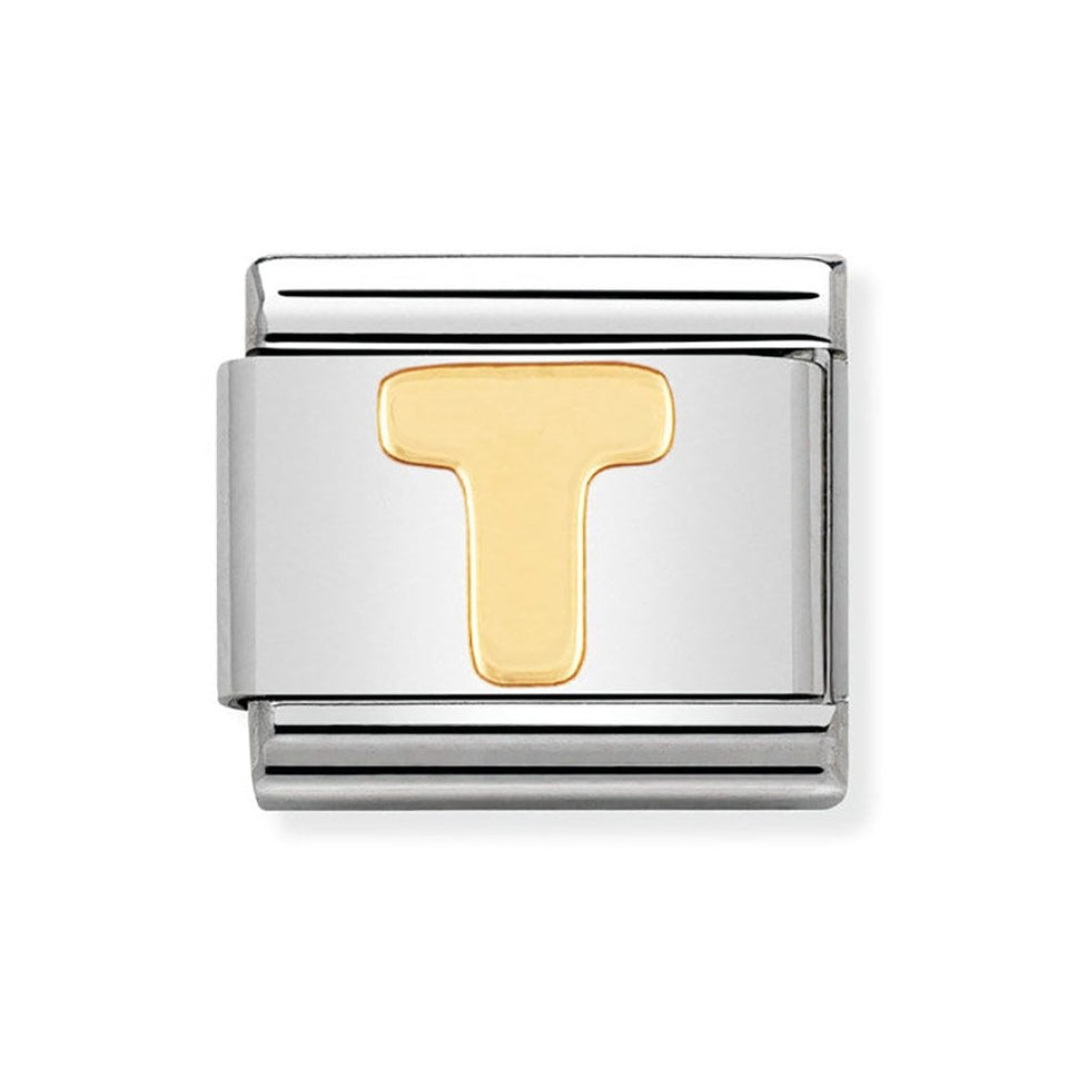Nomination CLASSIC Gold Letter 'U' Charm