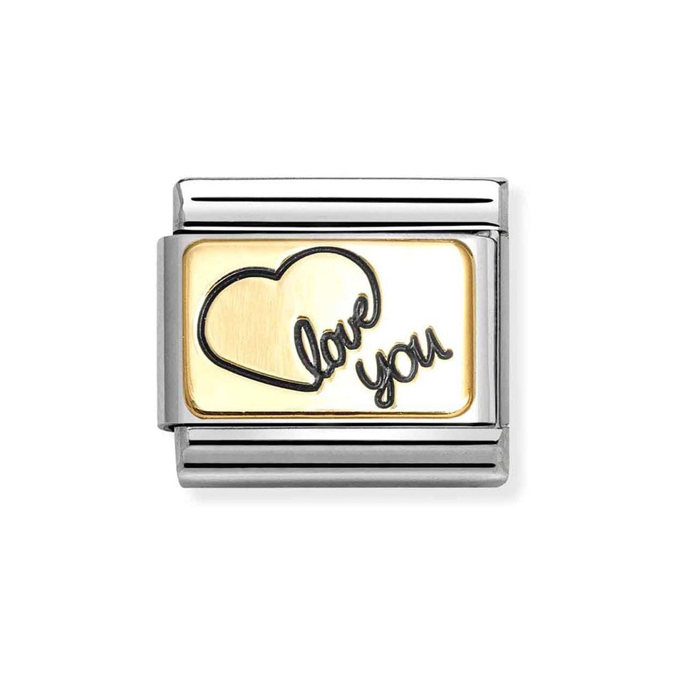 Nomination CLASSIC Gold Love You Heart Charm