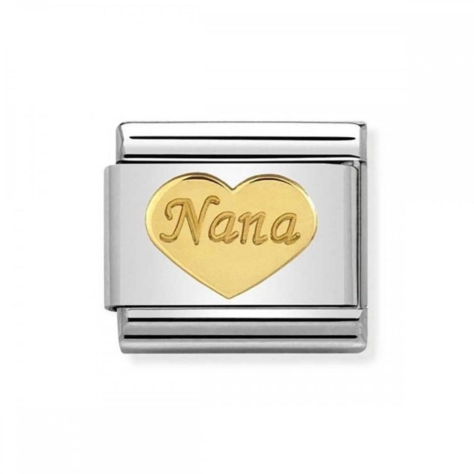 Nomination CLASSIC Gold 'NANA' Heart Charm