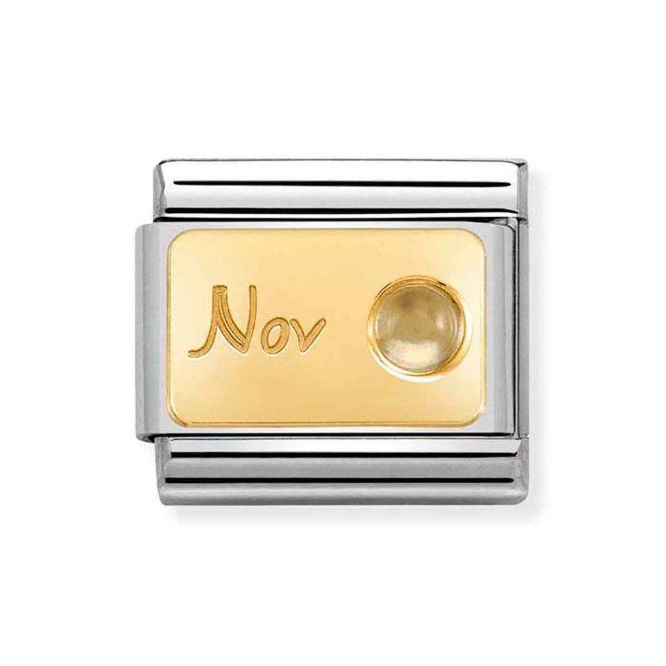 Nomination CLASSIC Gold November Birthstone Charm (Citrine)