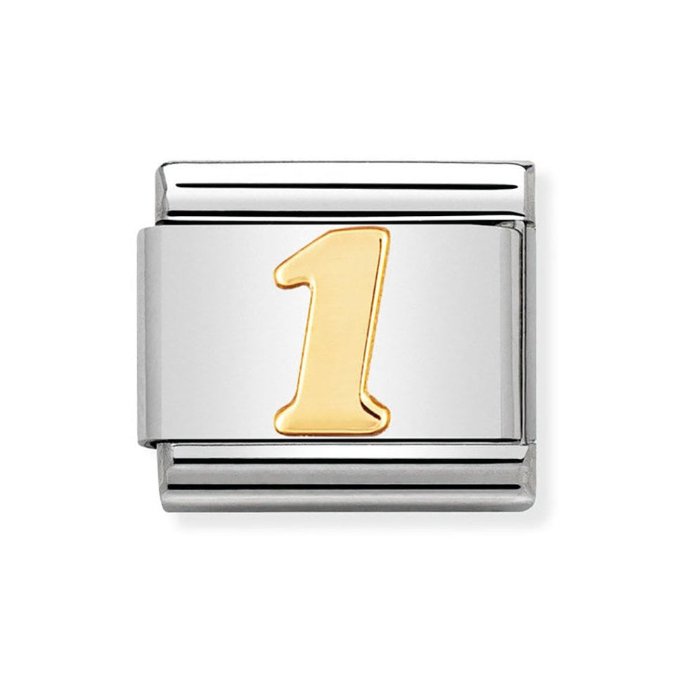 Nomination CLASSIC Gold Number '1' Charm