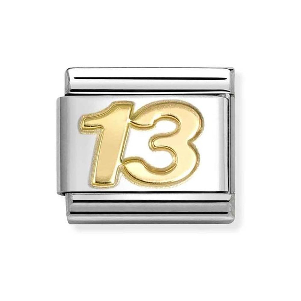 Nomination CLASSIC Gold Number '13' Charm
