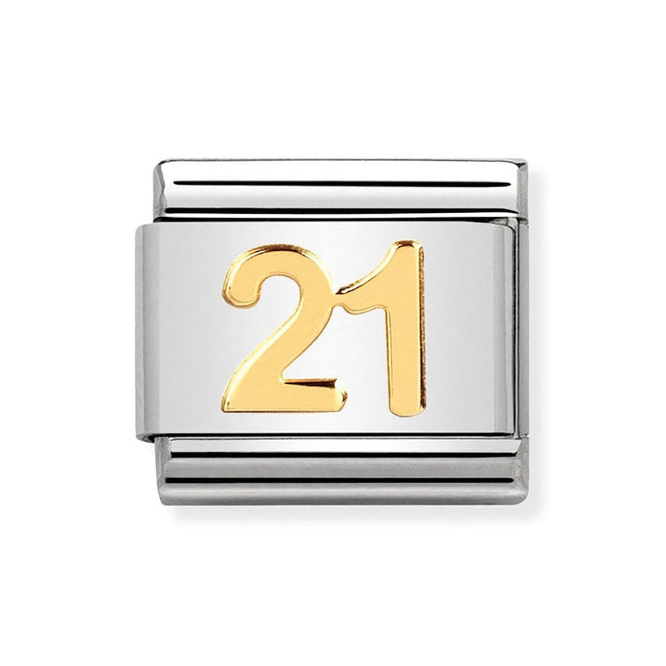 Nomination CLASSIC Gold Number '21' Charm