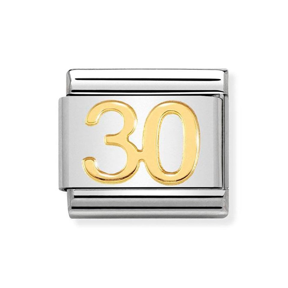 Nomination CLASSIC Gold Number '30' Charm