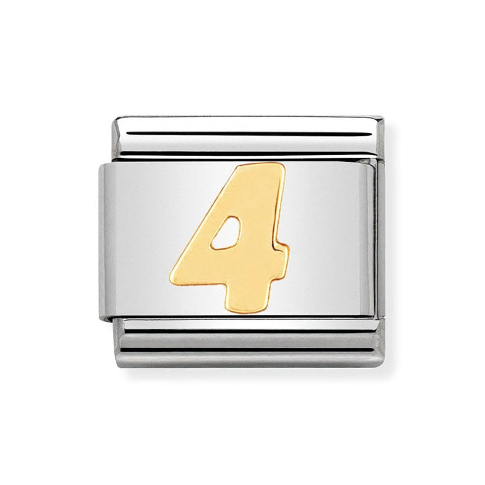 Nomination CLASSIC Gold Number '4' Charm
