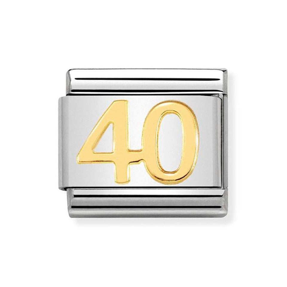 Nomination CLASSIC Gold Number '40' Charm