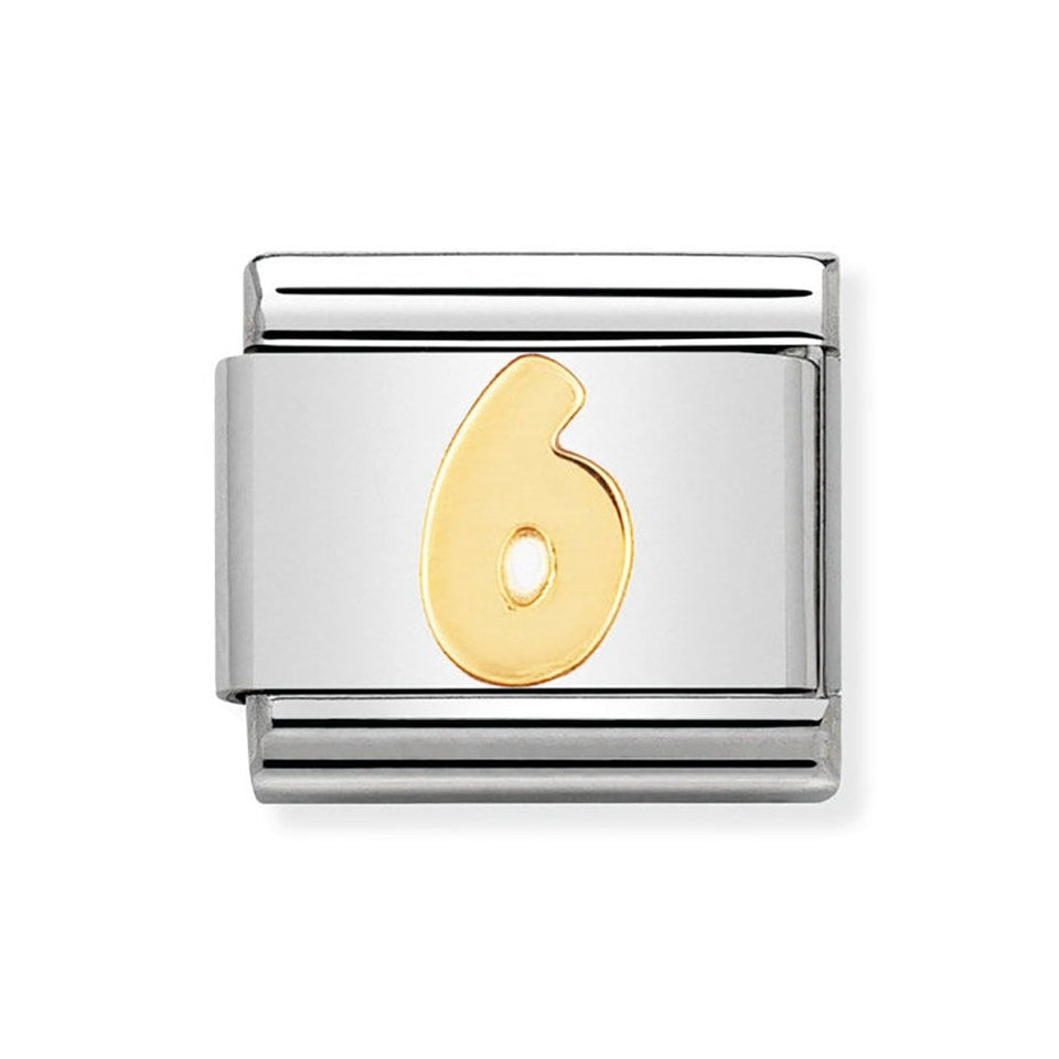 Nomination CLASSIC Gold Number '6' Charm