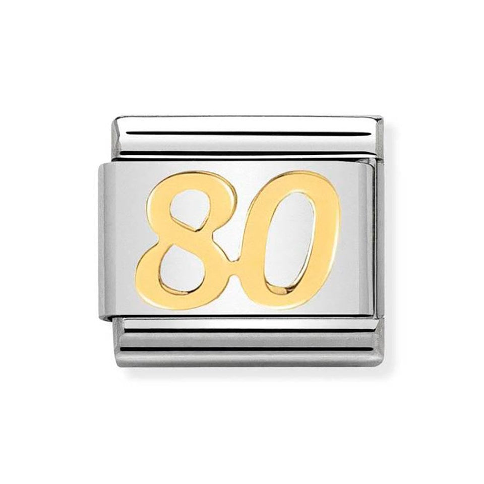 Nomination CLASSIC Gold Number '80' Charm