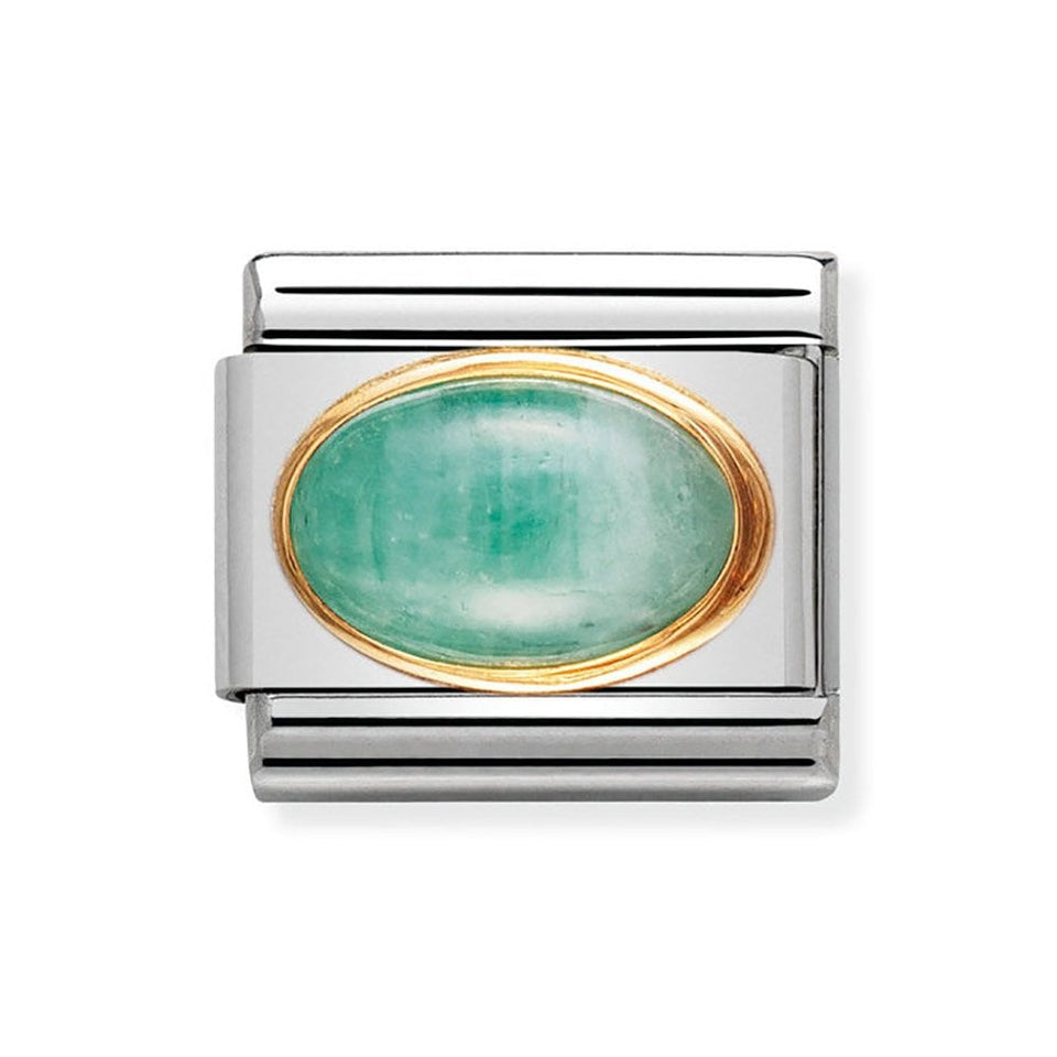 Nomination CLASSIC Gold Oval Emerald Charm
