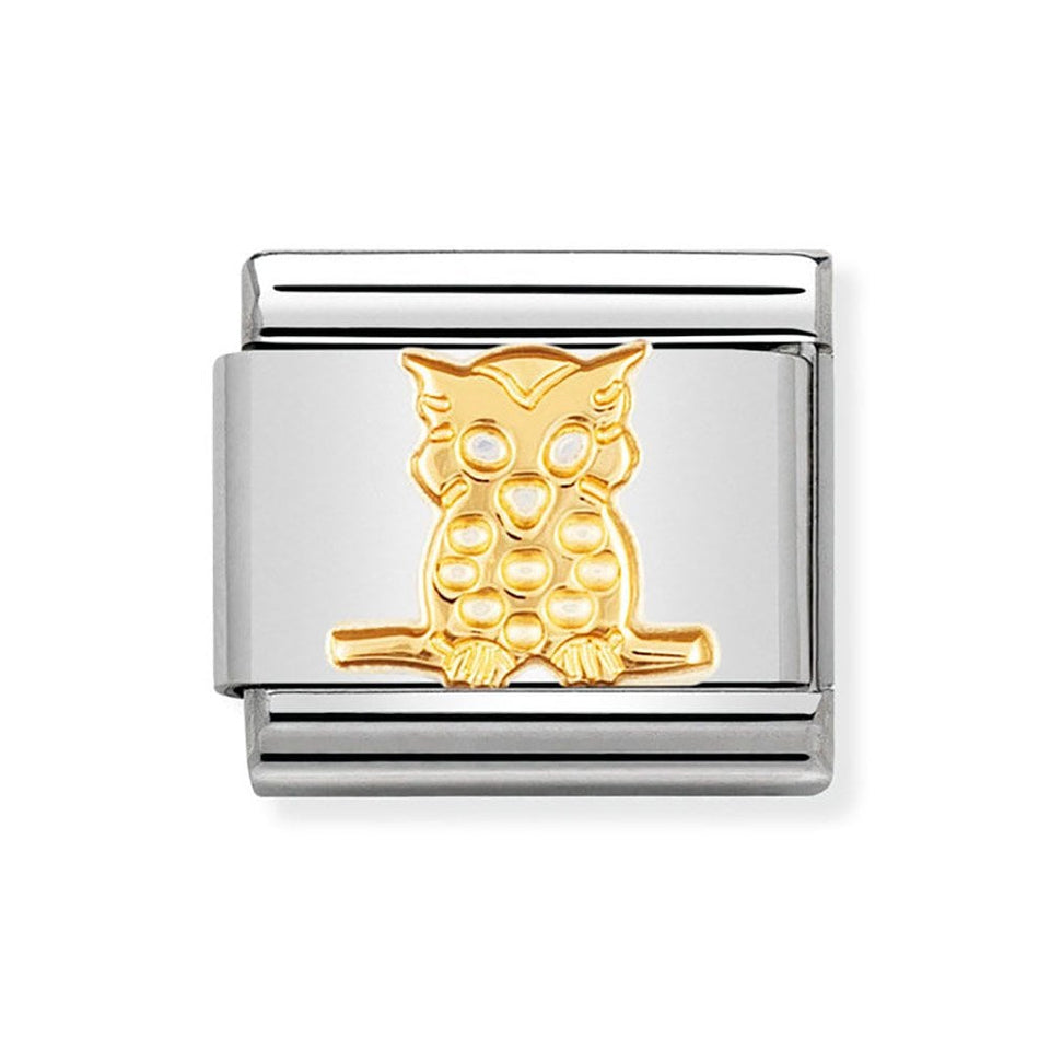 Nomination CLASSIC Gold Owl Charm