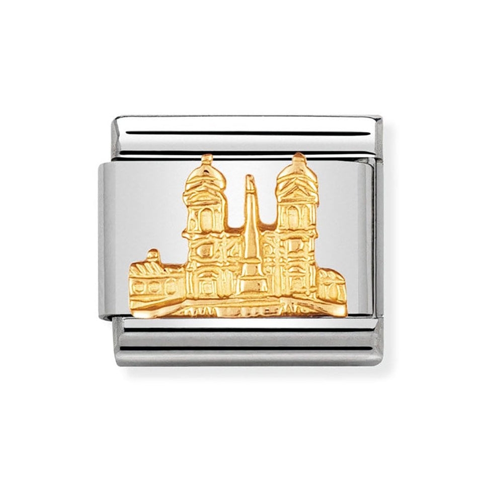 Nomination CLASSIC Gold Piazza di Spagna (Rome) Charm