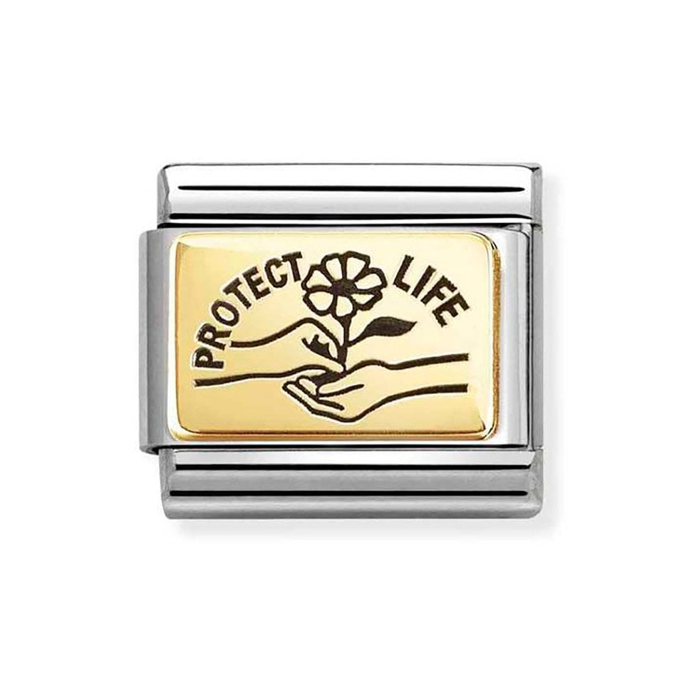 Nomination CLASSIC Gold Protect Life Charm