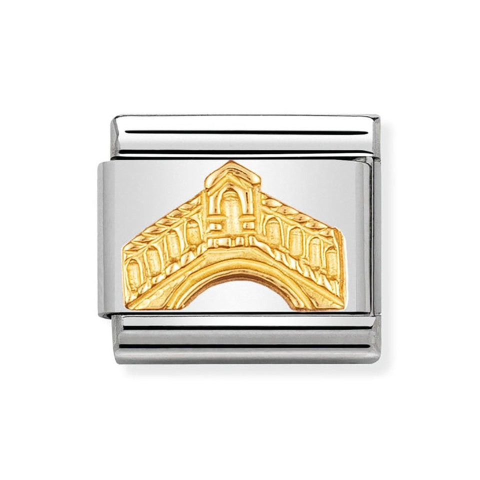 Nomination CLASSIC Gold Rialto Bridge Charm