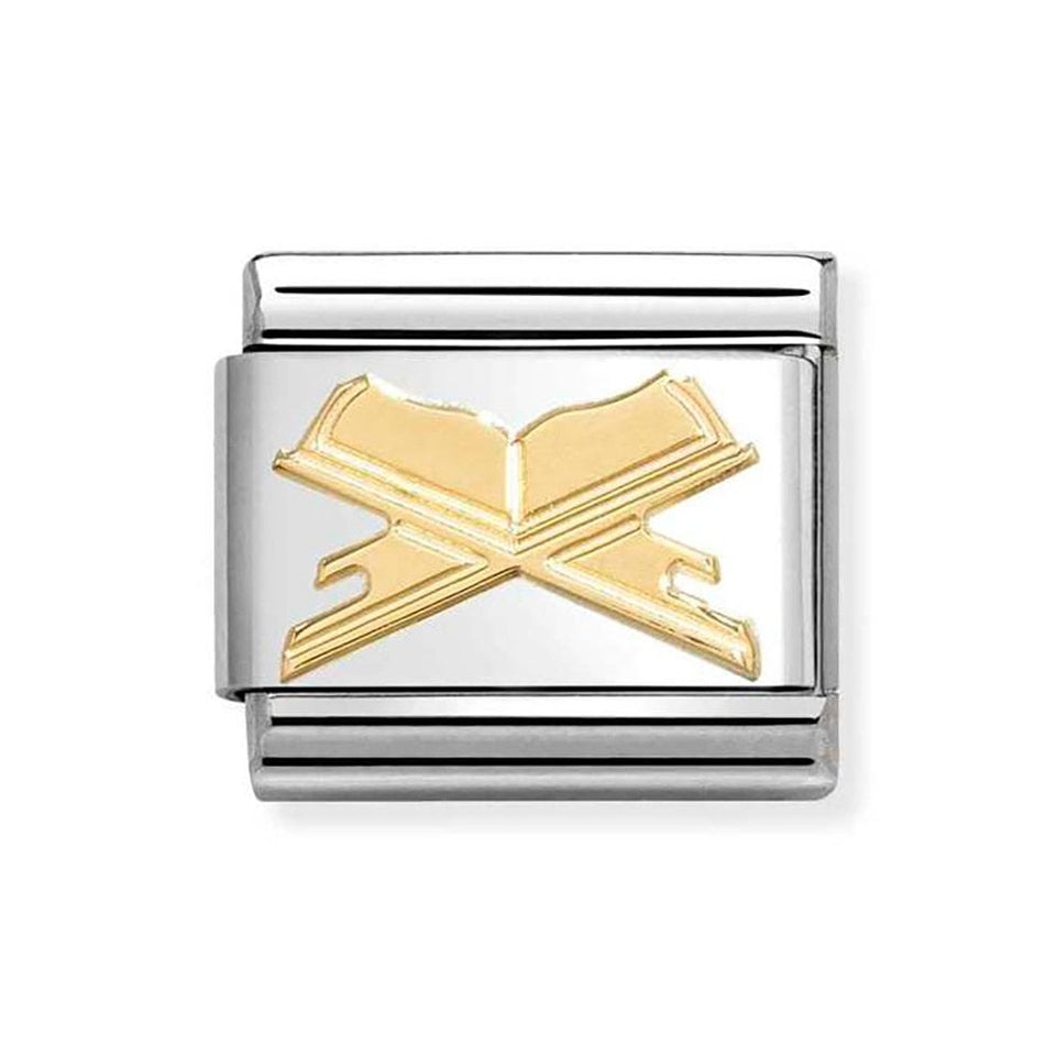 Nomination CLASSIC Gold Sacred Book Charm