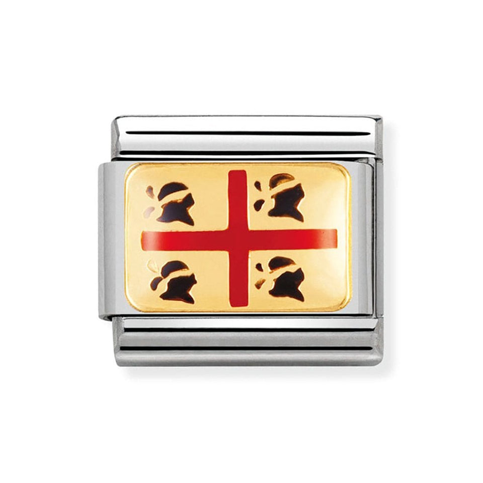 Nomination CLASSIC Gold Sardinian Flag Charm