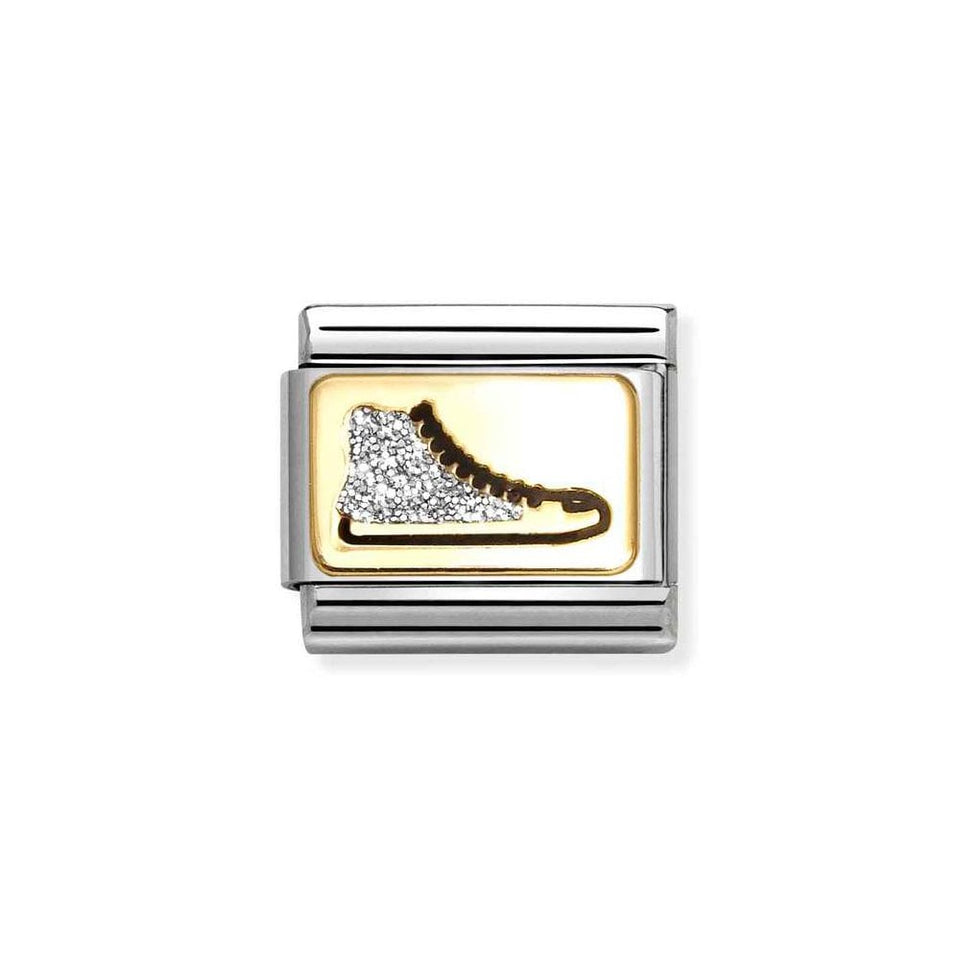 Nomination CLASSIC Gold Silver Glitter Sneaker Charm