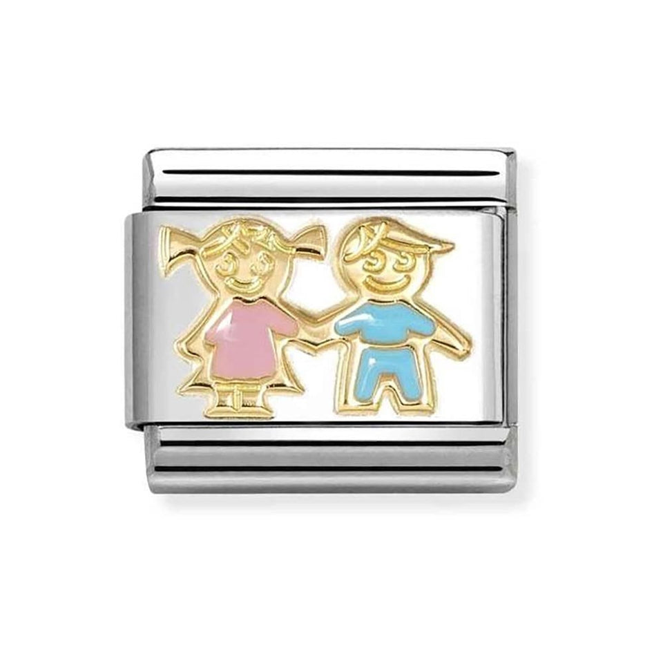 Nomination CLASSIC Gold Sister & Brother Charm