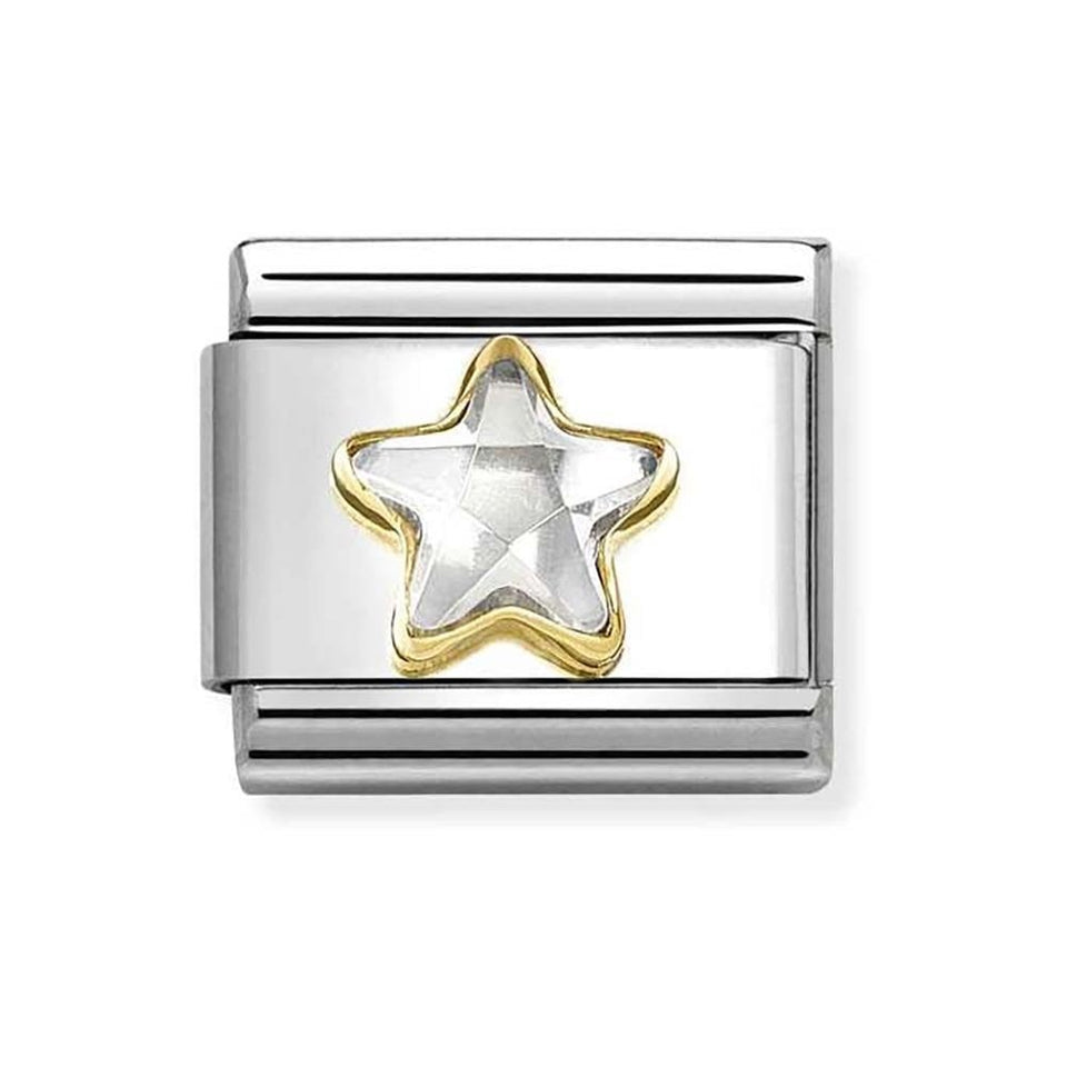 Nomination CLASSIC Gold Star with Stone Charm