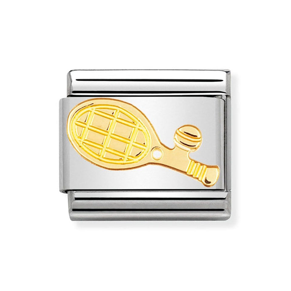 Nomination CLASSIC Gold Tennis Racket Charm