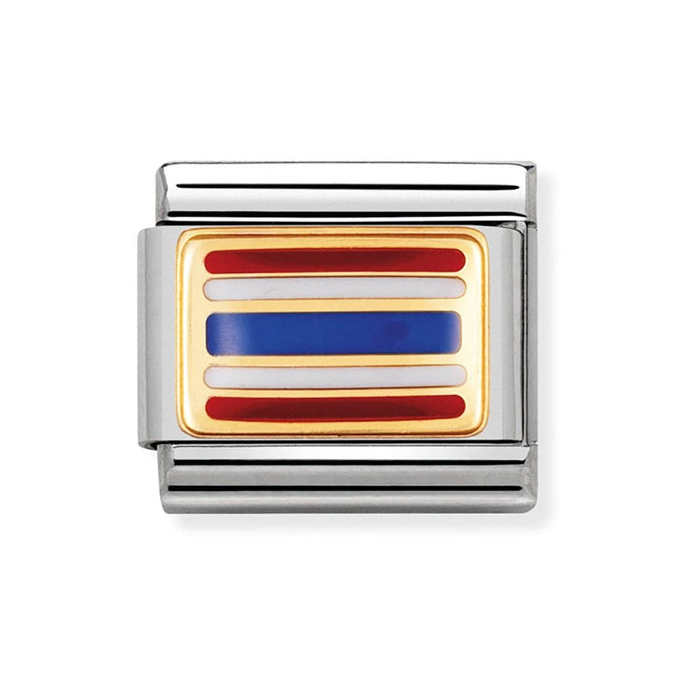 Nomination CLASSIC Gold Thailand Flag Charm