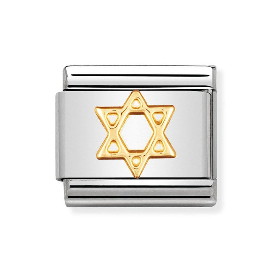 Nomination CLASSIC Gold The Star Of David Charm