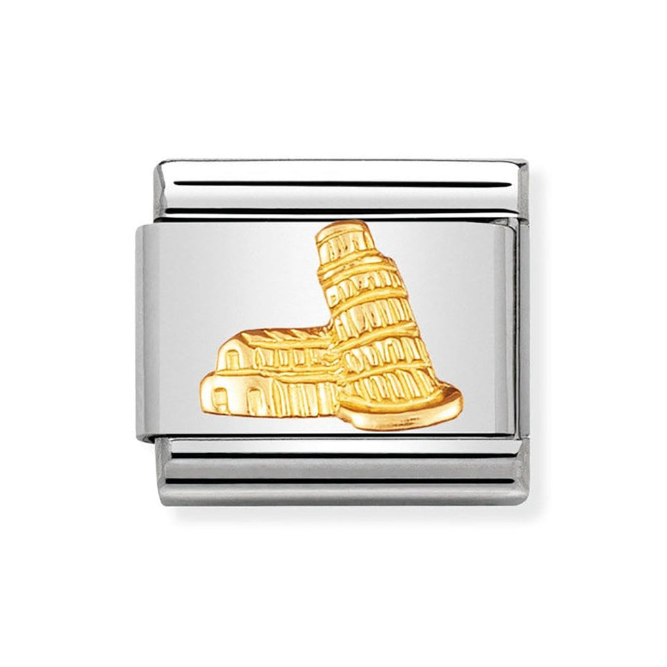 Nomination CLASSIC Gold Tower of Pisa Charm