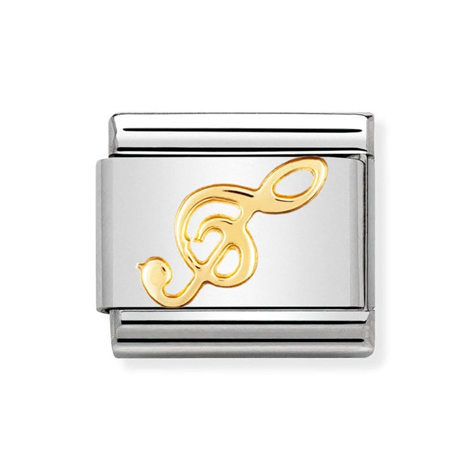 Nomination CLASSIC Gold Treble Clef Charm