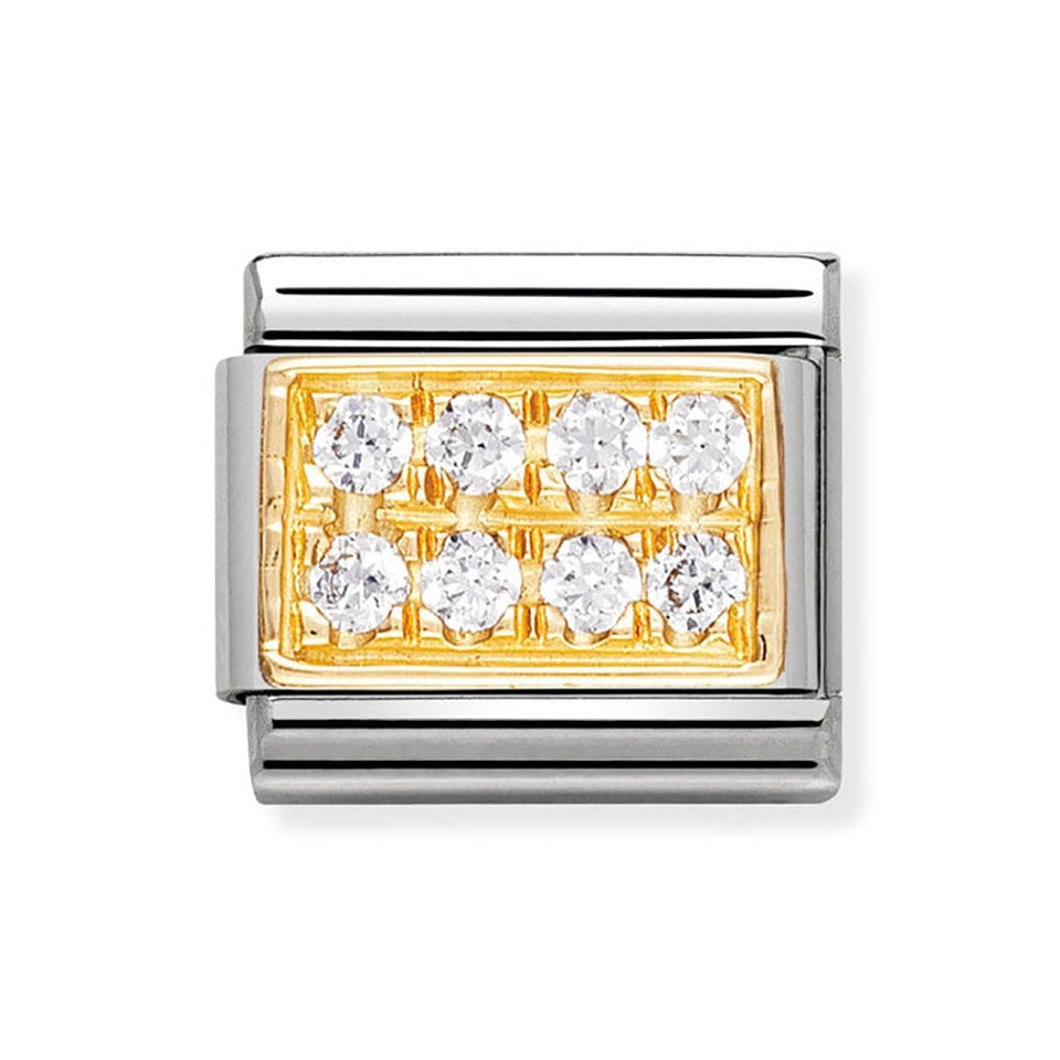 Nomination CLASSIC Gold White Pave Charm