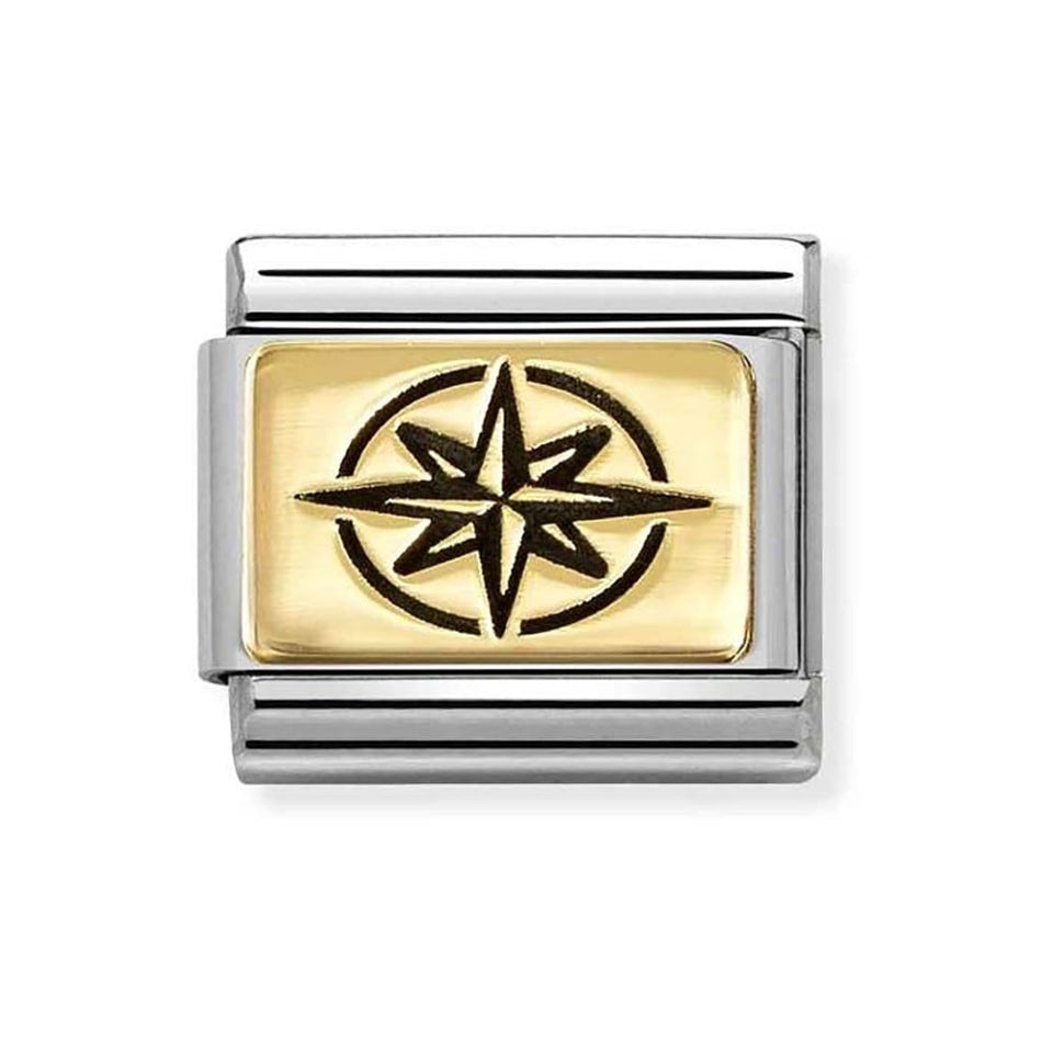 Nomination CLASSIC Gold Windrose Charm